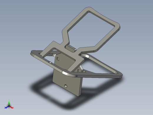 折叠椅单板正等轴测缩略图
