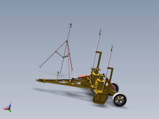 激光平地机（sw18可编辑+cad+说明书）
