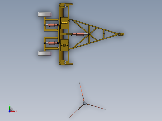 激光平地机（sw18可编辑+cad+说明书）前视缩略图