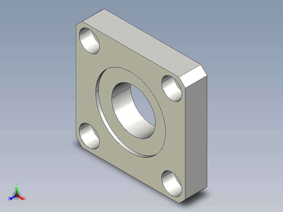 軸承座(直接裝設型)BSDN-3D多系列多零件图纸模型正等轴测图