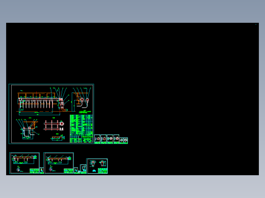 单辊破碎机用篦板冷却装置12根CAD===1370827===888