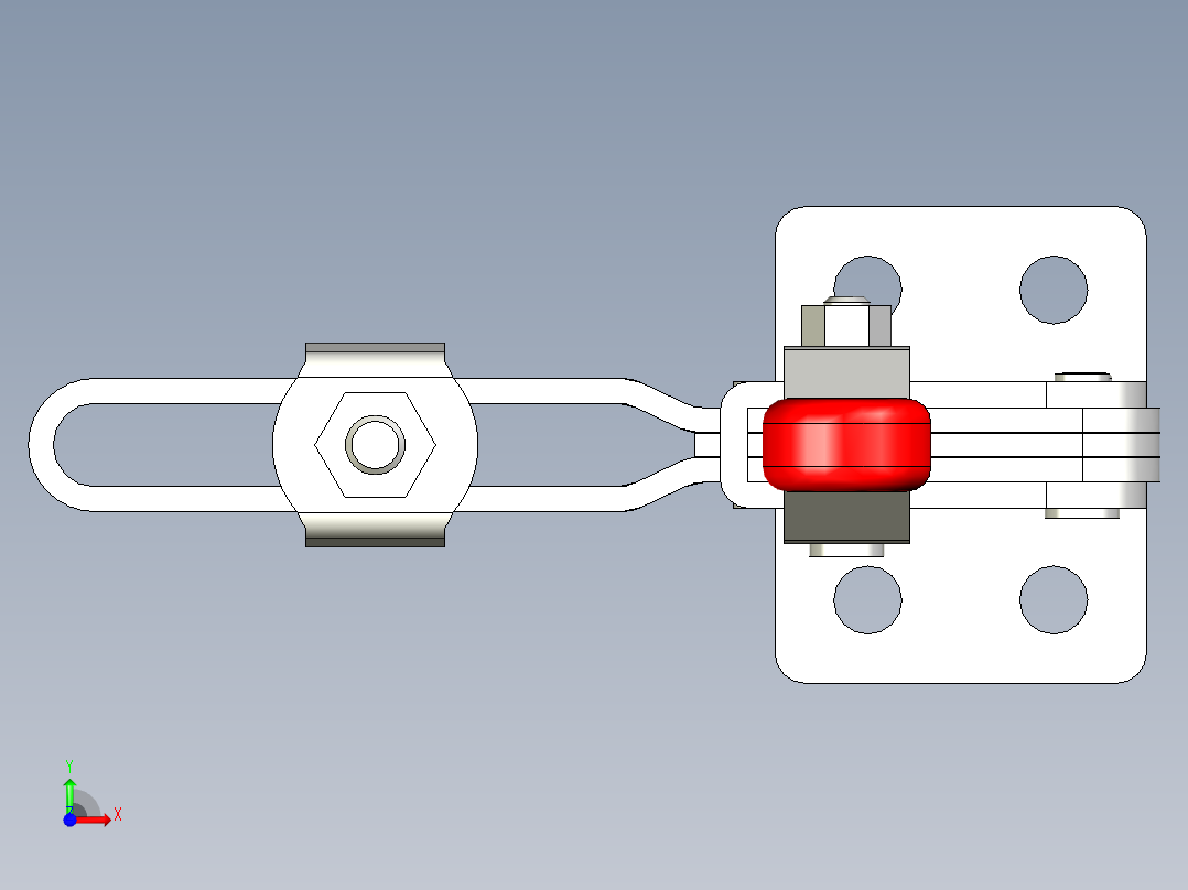 垂直式夾鉗SSP(Q)-3D多系列多零件图纸模型前视图