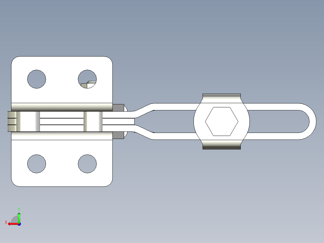 垂直式夾鉗SSP(Q)-3D多系列多零件图纸模型后视图