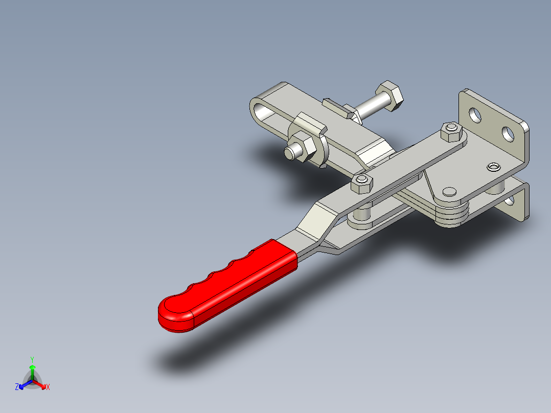 垂直式夾鉗SSP(Q)-3D多系列多零件图纸模型正等轴测图