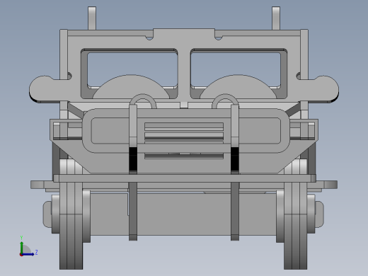激光下料拼图汽车Parasolid, SOLIDWORKS 2016, STEP _ IGES左视缩略图