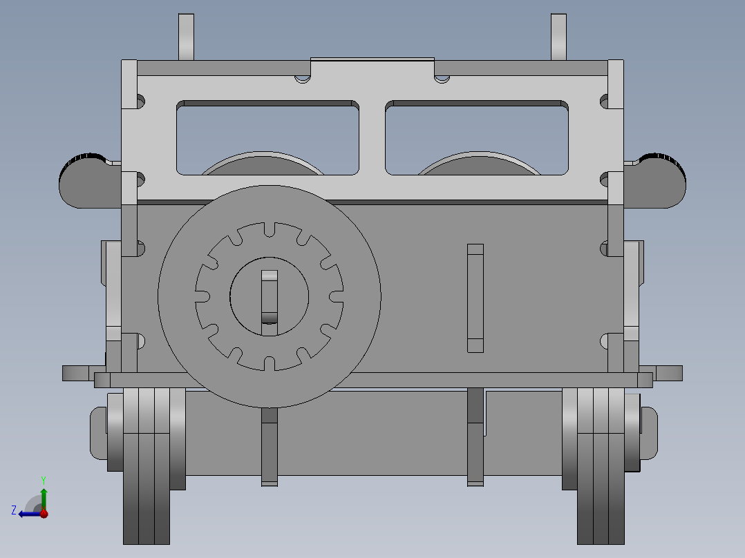 激光下料拼图汽车Parasolid, SOLIDWORKS 2016, STEP _ IGES右视图