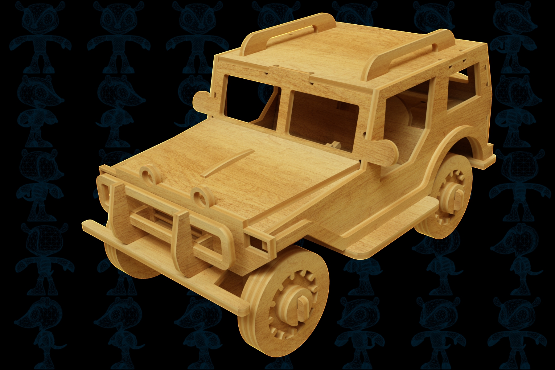 激光下料拼图汽车Parasolid, SOLIDWORKS 2016, STEP _ IGES