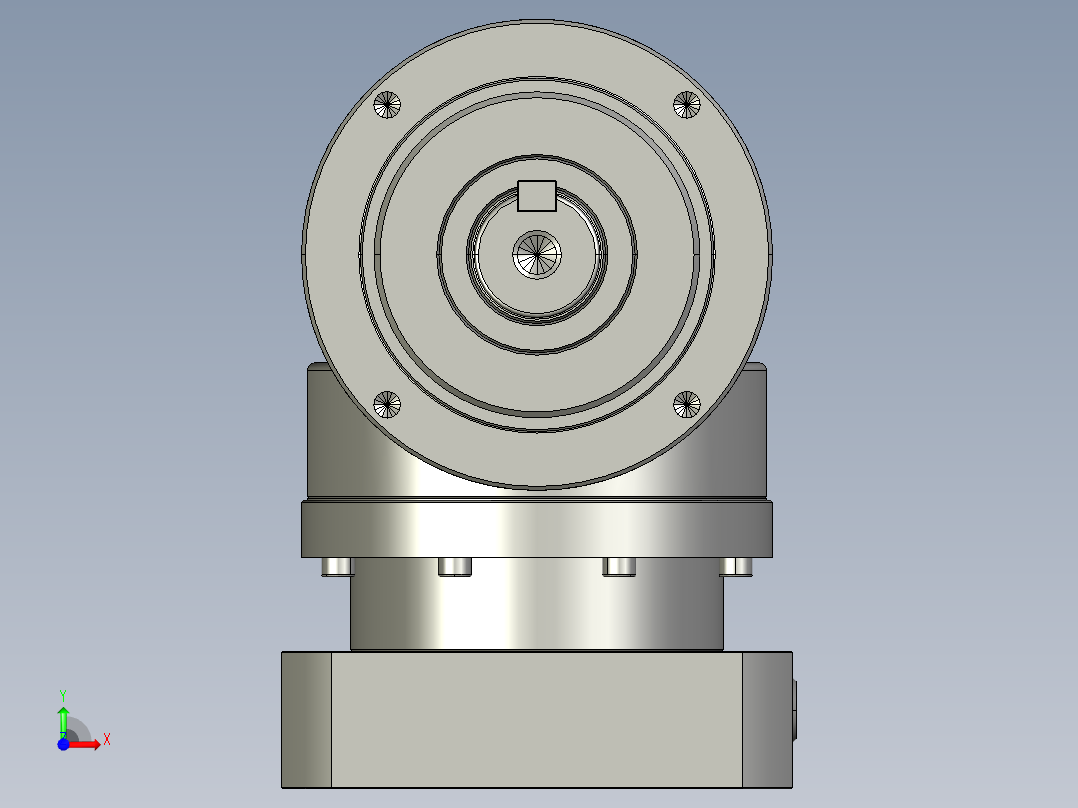 多摩川行星减速机TLR-120-L1-24HA24（45度）前视图
