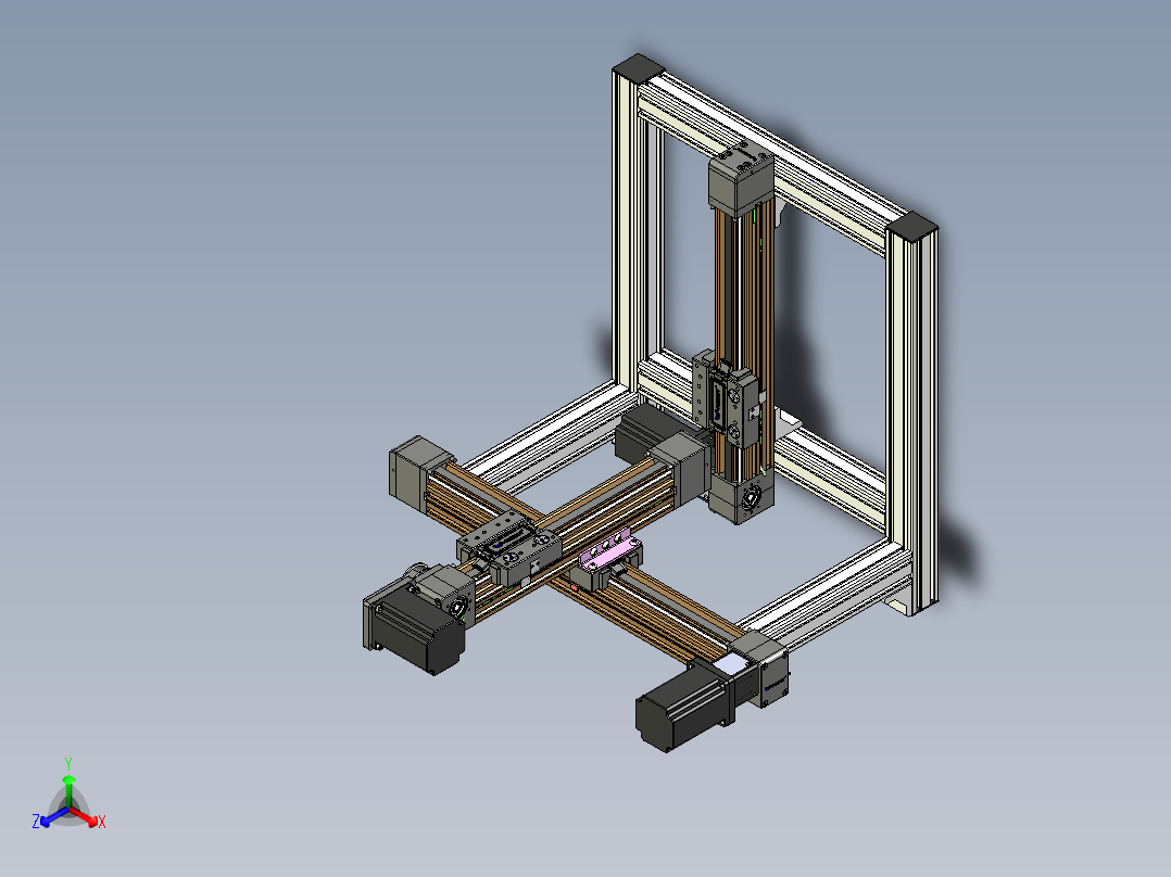 威洛博一般环境皮带-EB4-型材点胶机主视图