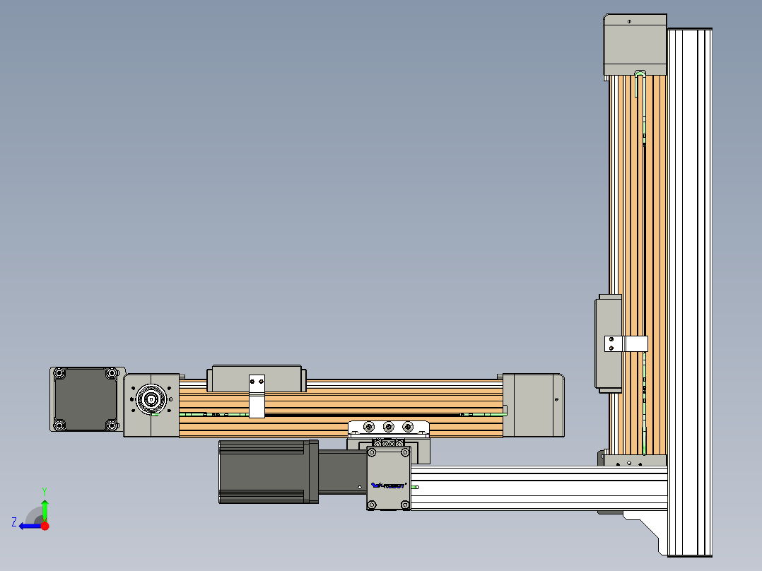 威洛博一般环境皮带-EB4-型材点胶机右视图