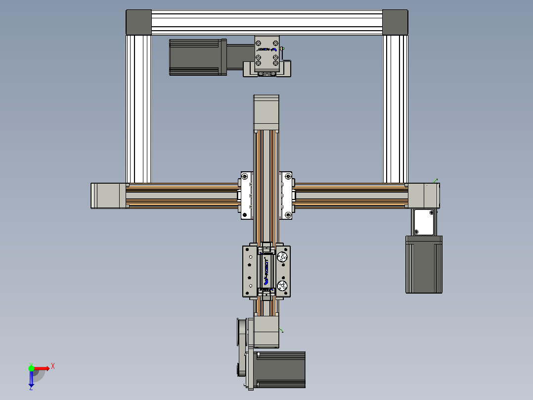 威洛博一般环境皮带-EB4-型材点胶机俯视图