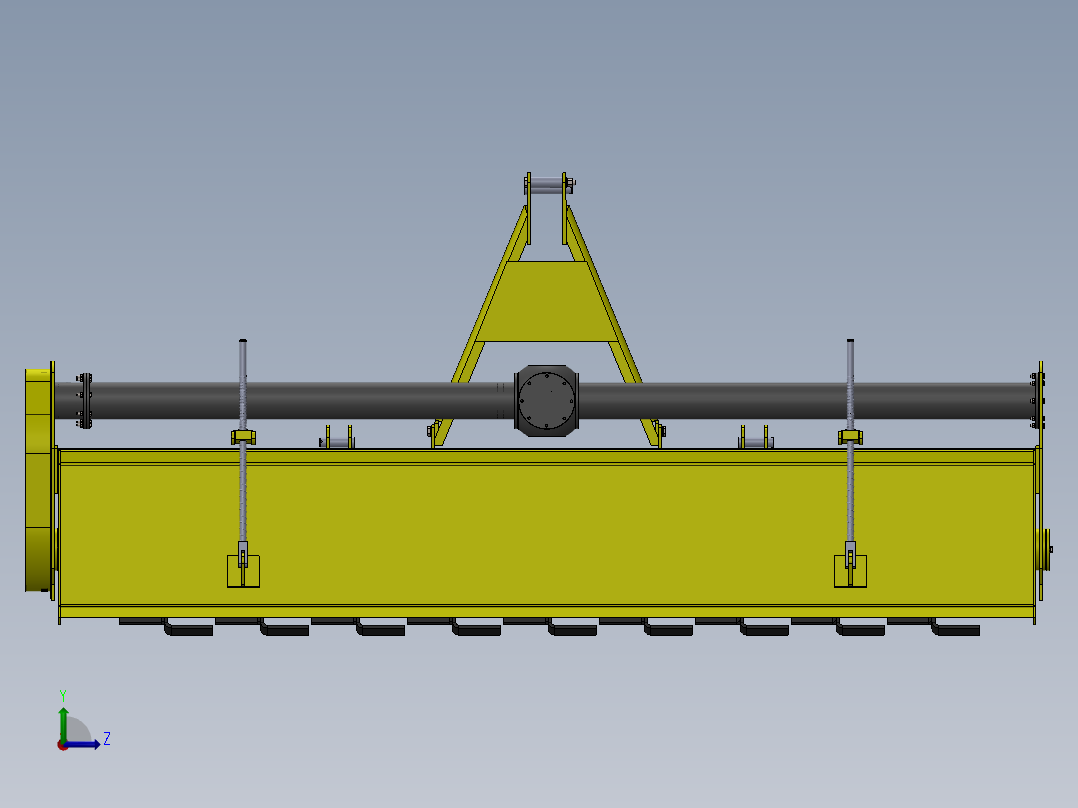 旋耕机构左视图