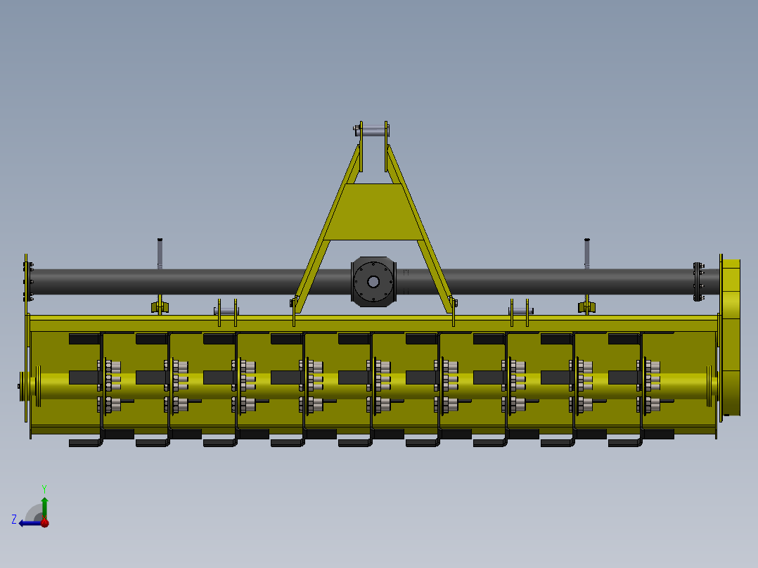 旋耕机构右视图