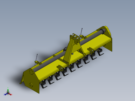 旋耕机构正等轴测缩略图