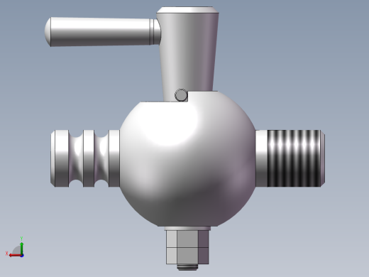 阀门模型后视缩略图
