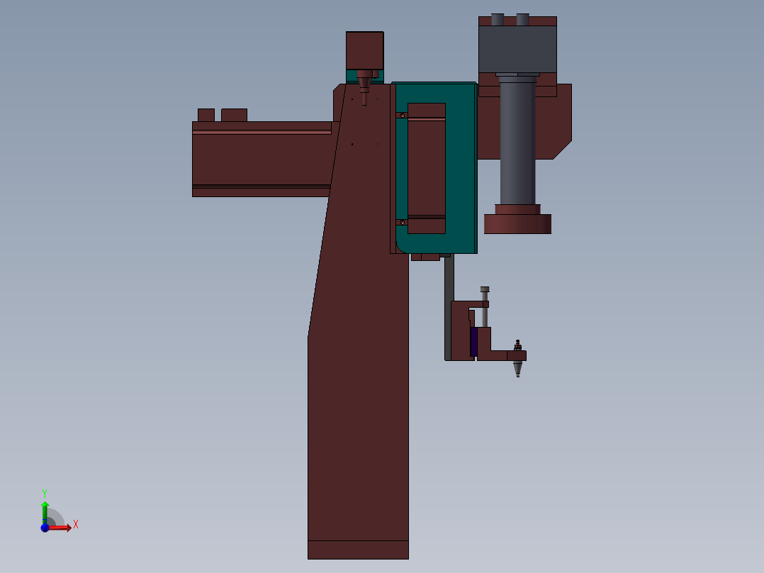 一种拾取器前视图