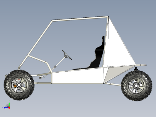 越野车3D数模图纸 IGS格式右视缩略图