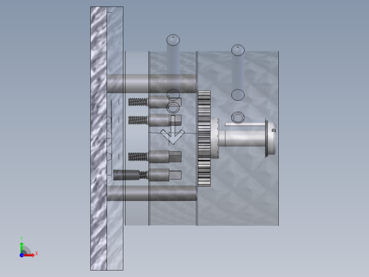 多型腔注射成型工具前视缩略图