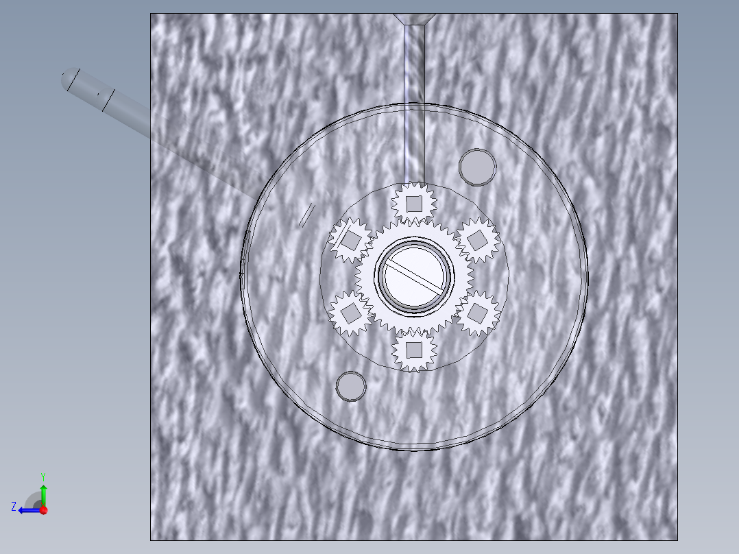 多型腔注射成型工具右视图