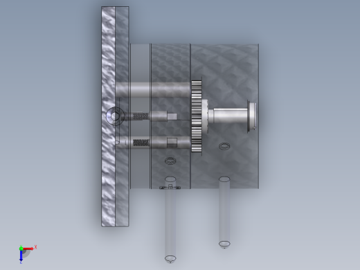 多型腔注射成型工具俯视缩略图