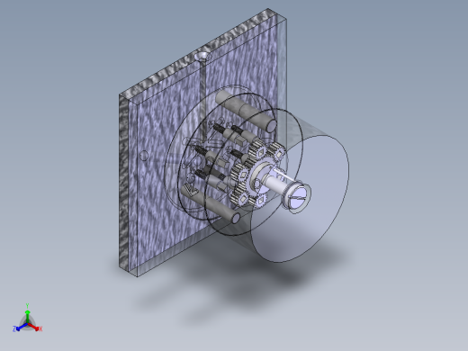 多型腔注射成型工具正等轴测缩略图