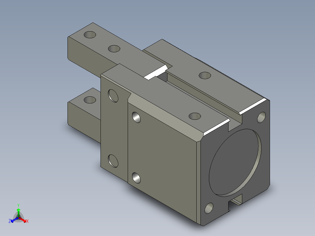 普通气爪PH09-25主视图