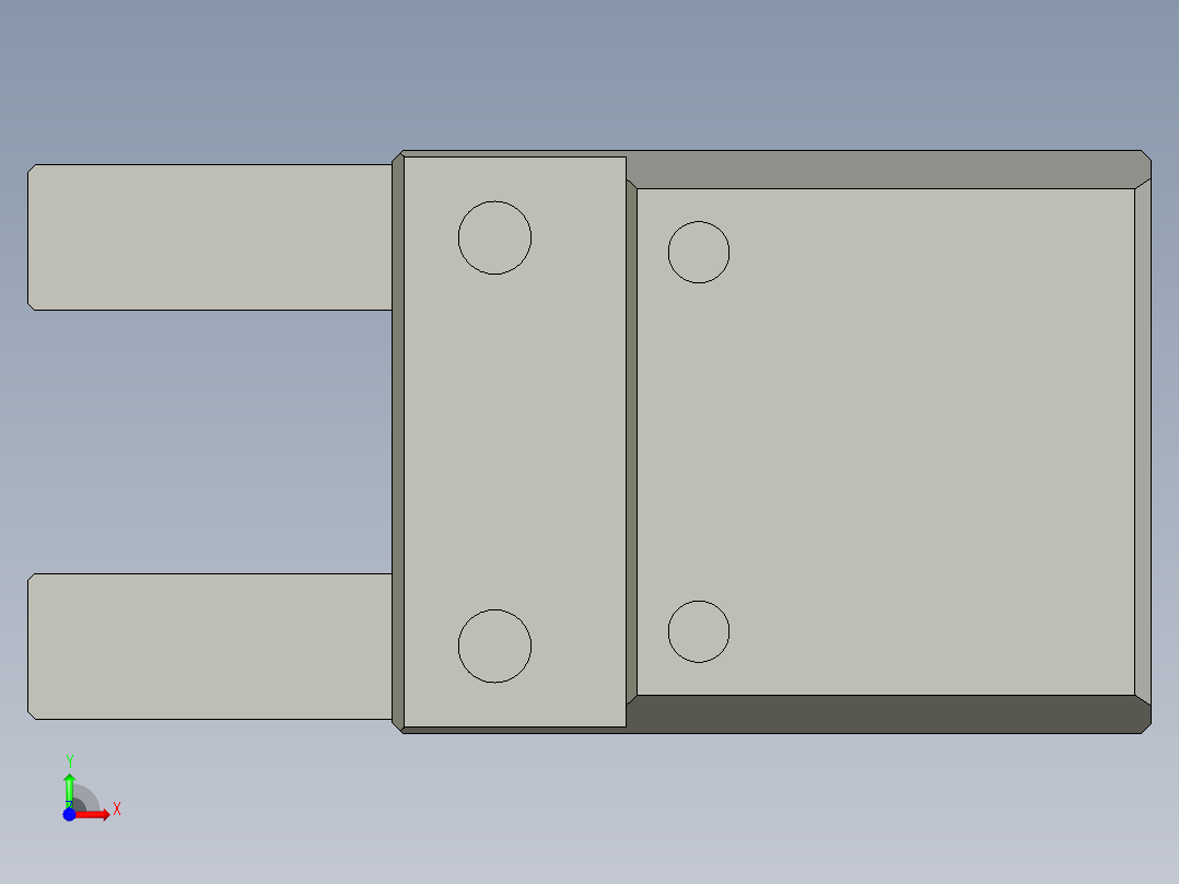 普通气爪PH09-25前视图