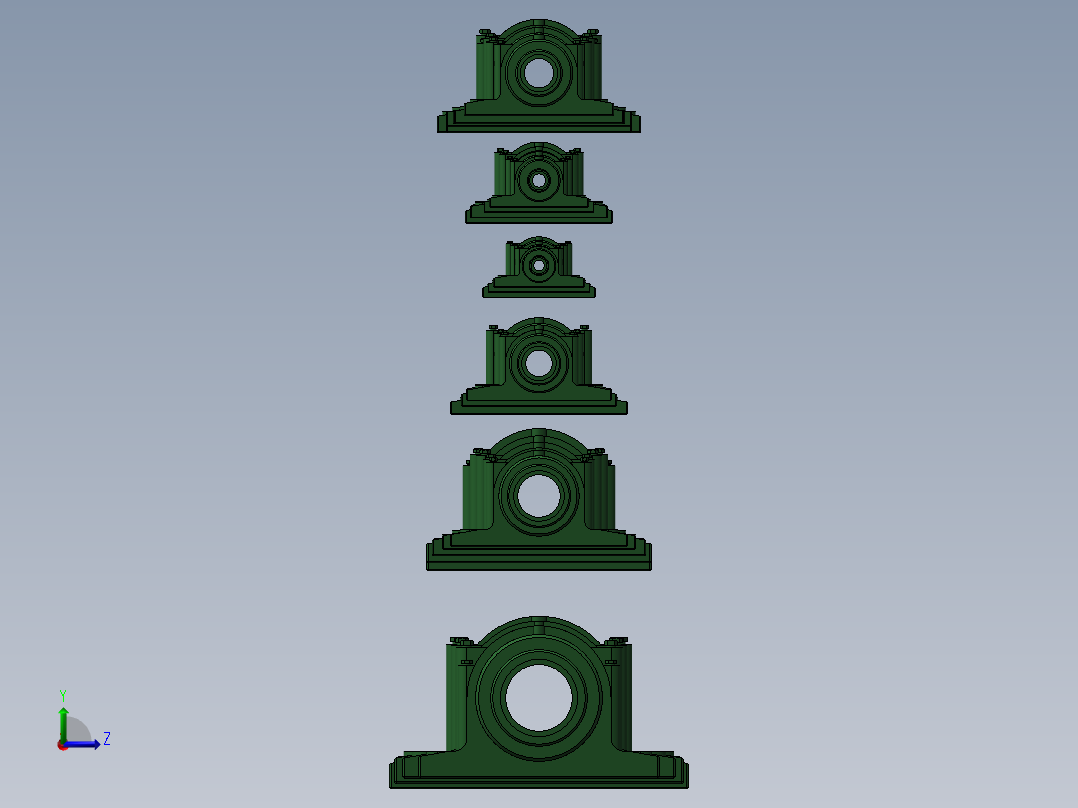 SNK系列立式轴承座模型大全272945===50左视图