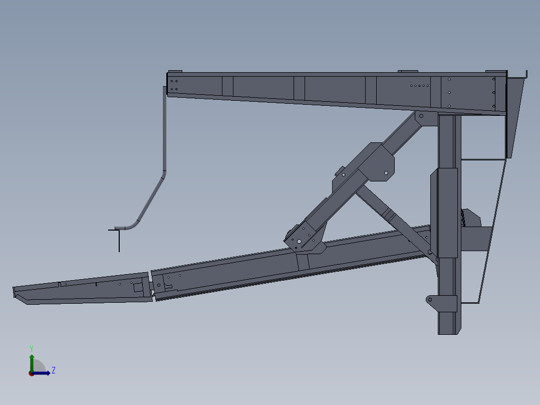 二层液压简易总装左视图