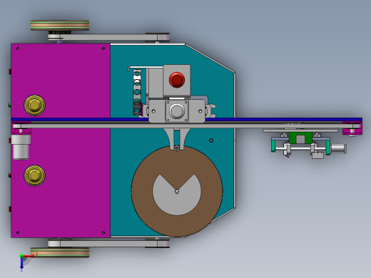 Q436-自动堆垛式载运机器人的设计【三维SolidWorks】俯视缩略图