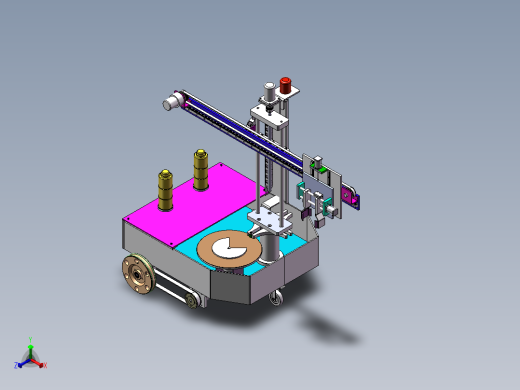 Q436-自动堆垛式载运机器人的设计【三维SolidWorks】正等轴测缩略图