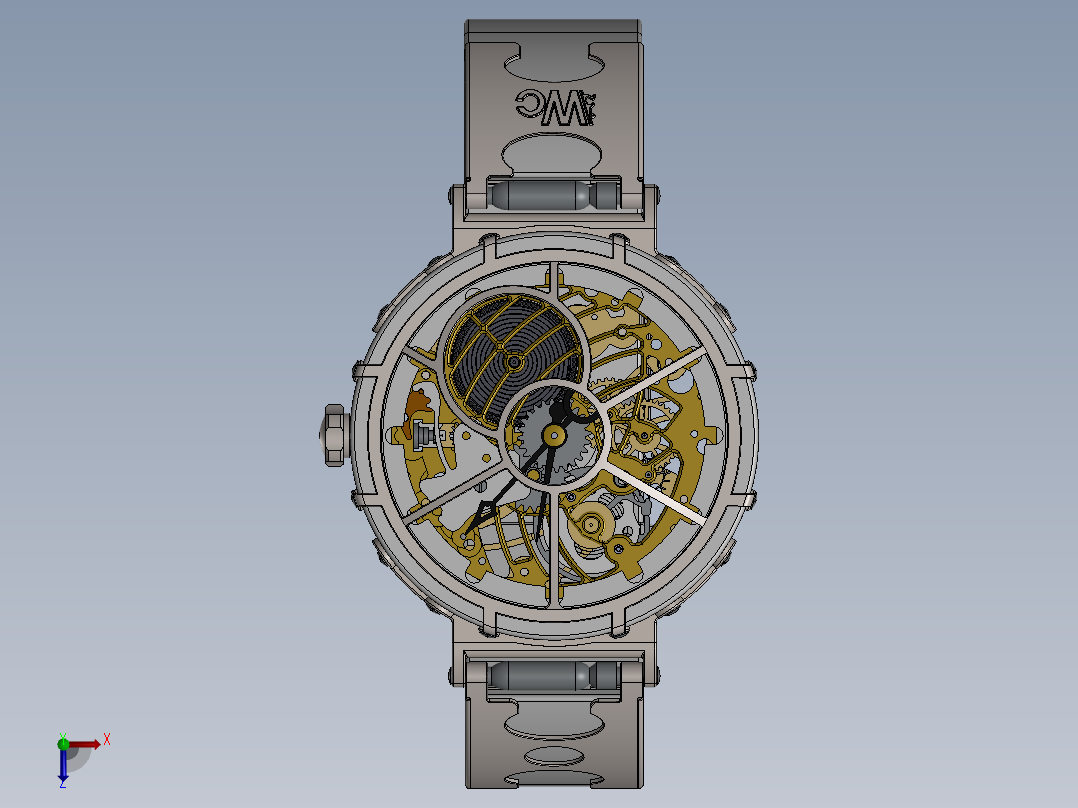 创意木片手表 SW STP俯视图