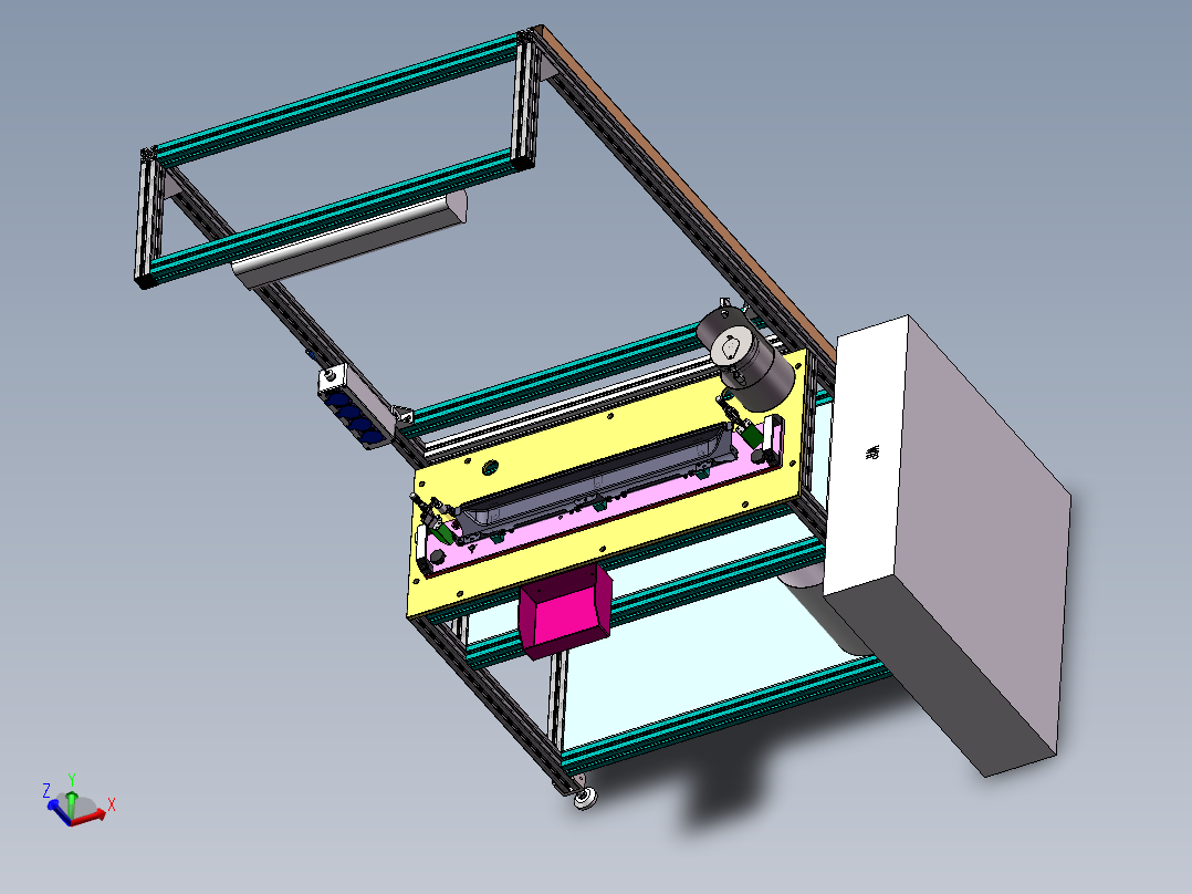 PA40天窗OFFLINE遮阳帘轴预装工位sw16可编辑