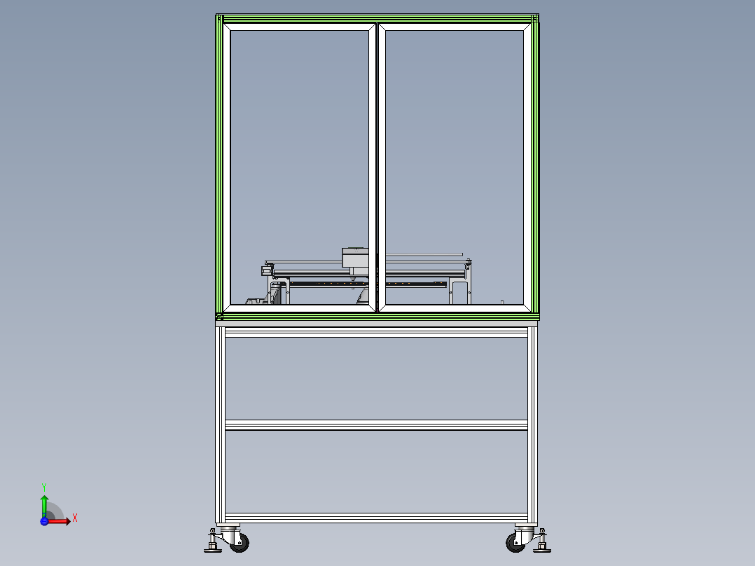 微型激光切割机sw18可编辑前视图