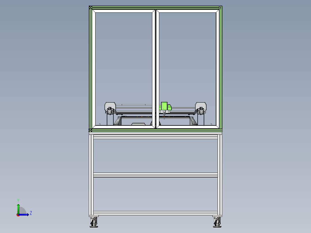 微型激光切割机sw18可编辑左视图