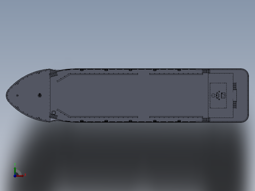 钻台运输船模型前视缩略图