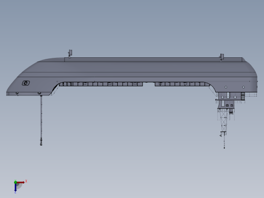 钻台运输船模型俯视缩略图