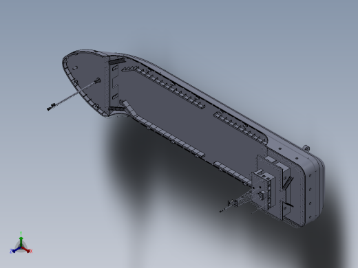 钻台运输船模型正等轴测缩略图