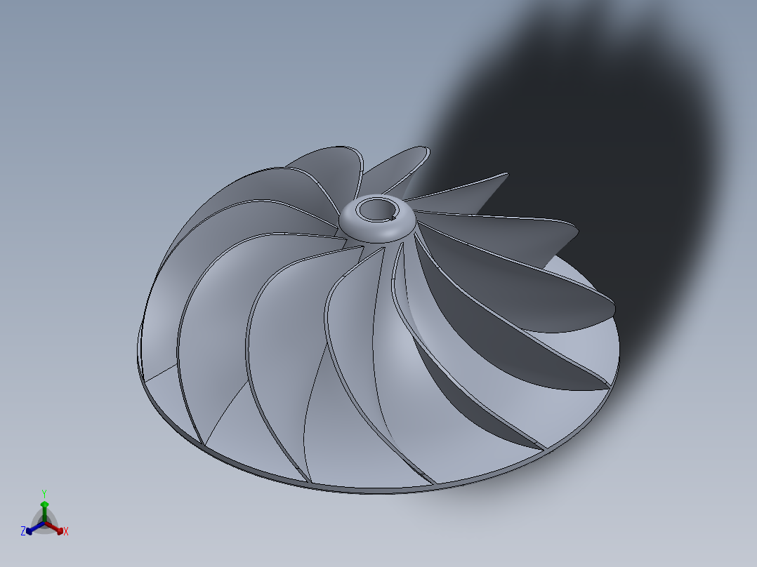 叶轮(38)正等轴测图