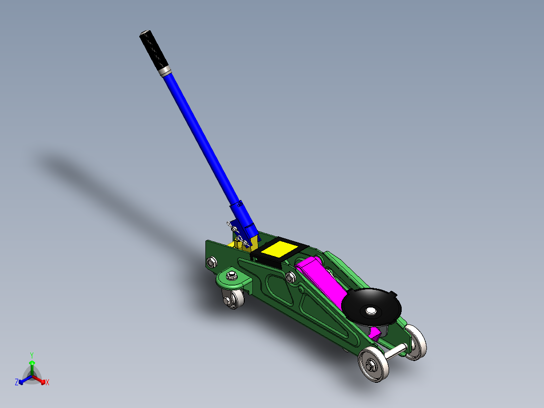 千斤顶(29)正等轴测图