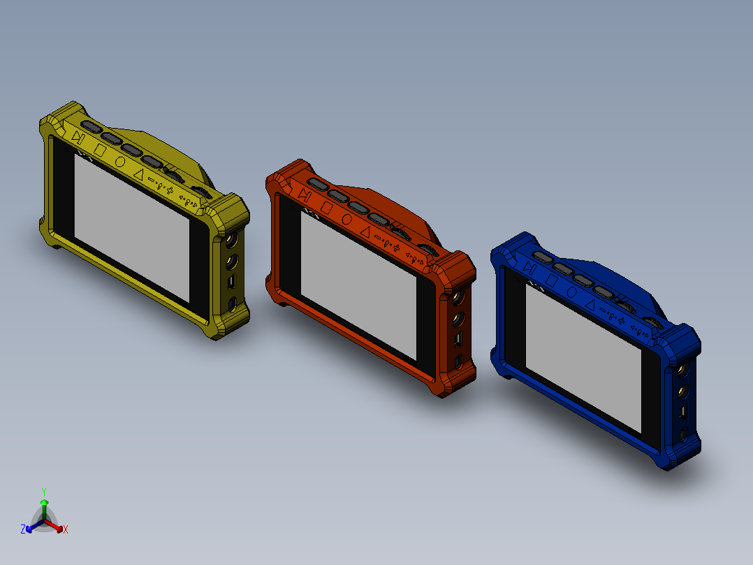 示波器(4)正等轴测图