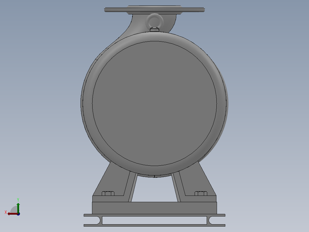ISW╱IHW系列管道离心泵[ISW65-160B]后视图