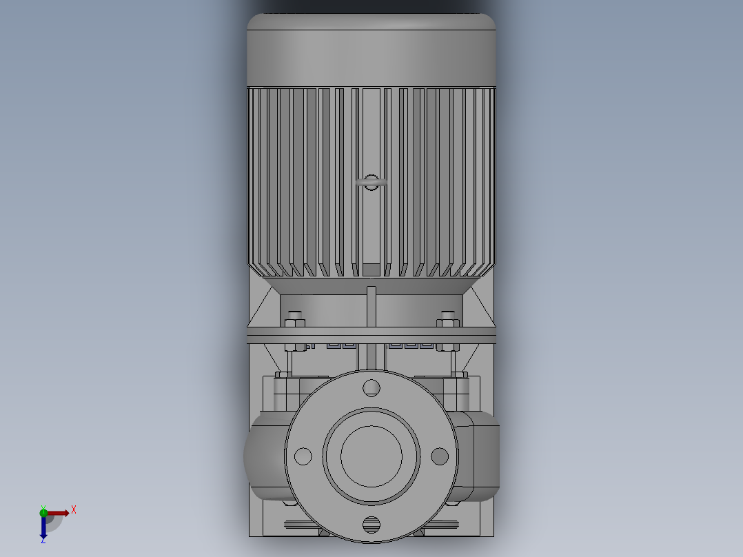 ISW╱IHW系列管道离心泵[ISW65-160B]俯视图