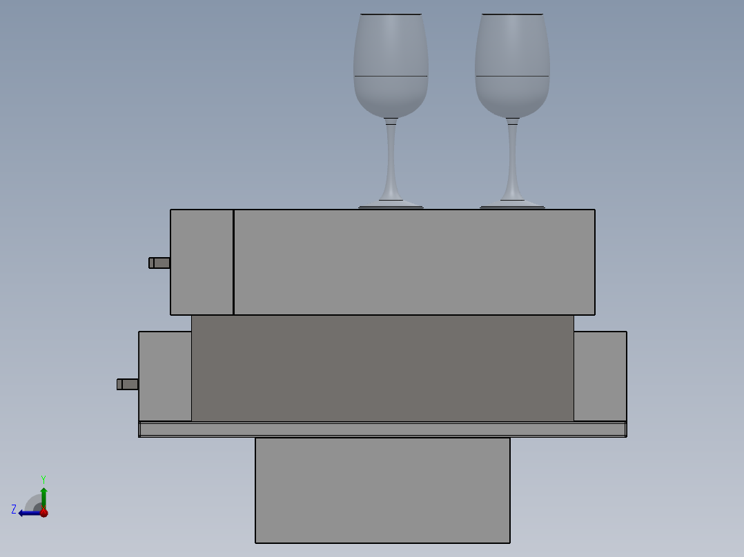 电脑桌(34)右视图