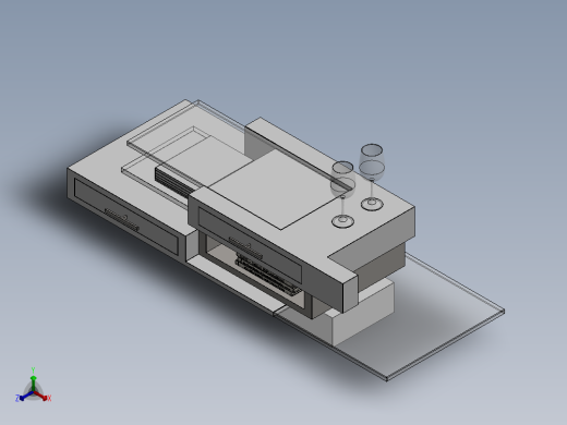 电脑桌(34)正等轴测缩略图
