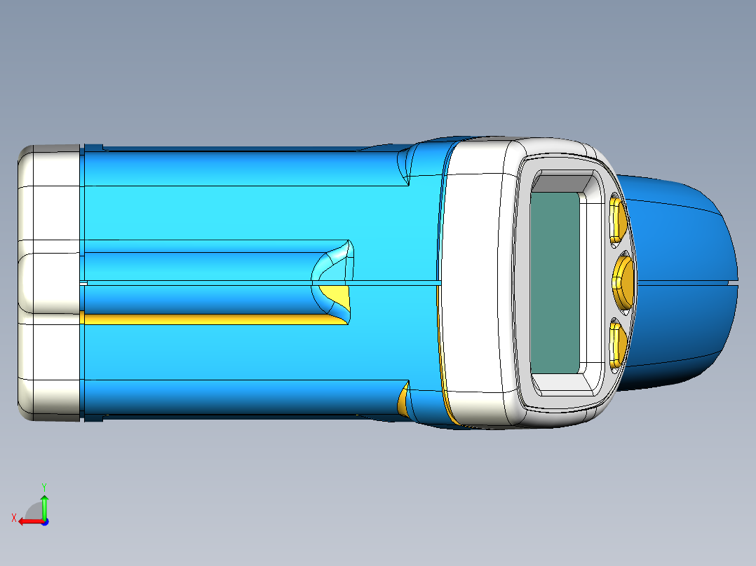 高精度手持式红外线测温仪-380度后视图