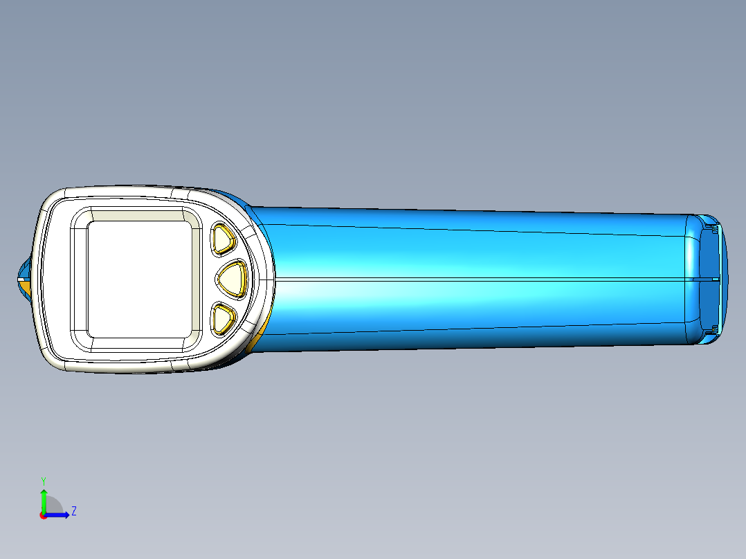 高精度手持式红外线测温仪-380度左视图