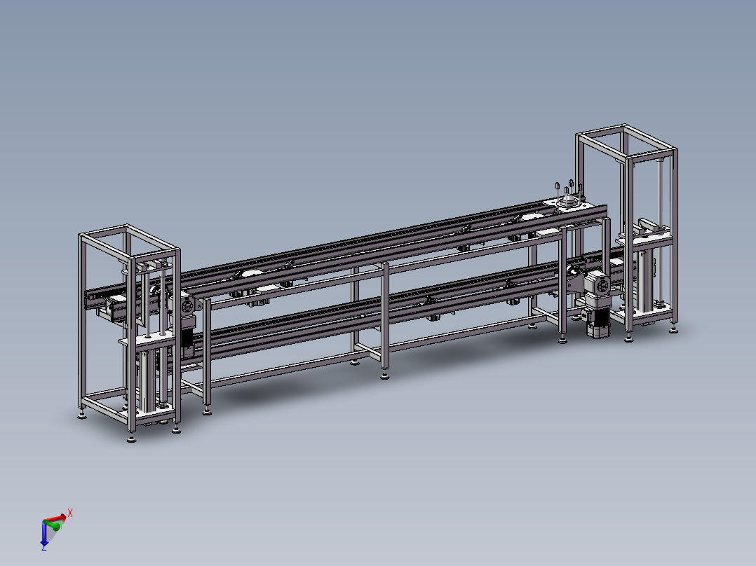 倍速链(带升降)3D数模图纸 Solidworks设计