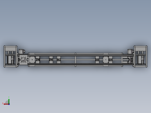 倍速链(带升降)3D数模图纸 Solidworks设计后视缩略图