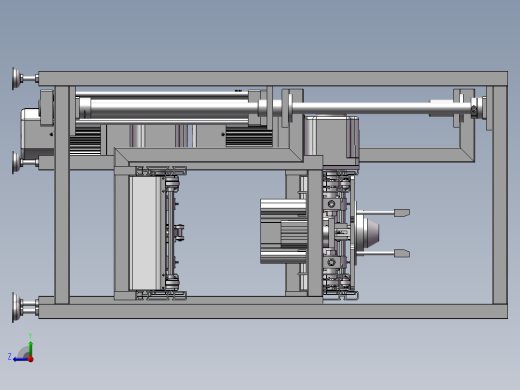 倍速链(带升降)3D数模图纸 Solidworks设计右视缩略图